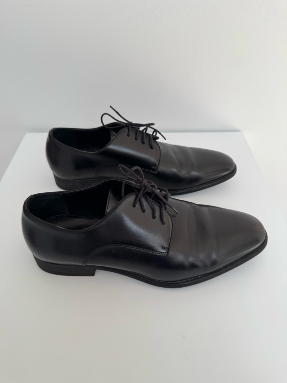 Zara Man Classic Black Dress Shoes, Size EU 44